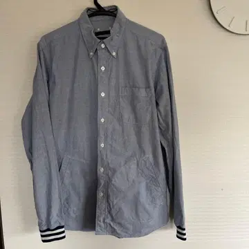 소프넷 L 소매 리브 버튼 다운 셔츠 UE SOPH