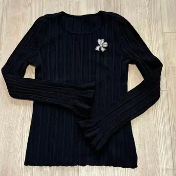 폭시 상의 니트 사이즈 38 블랙