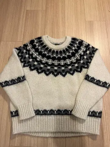 BATONER 노르딕 무늬 스웨터 알파카, 모헤어 혼방 Size 2