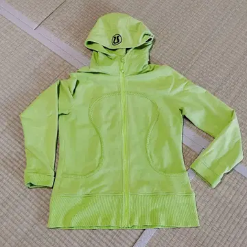 룰루레몬 라임 그린 후드티