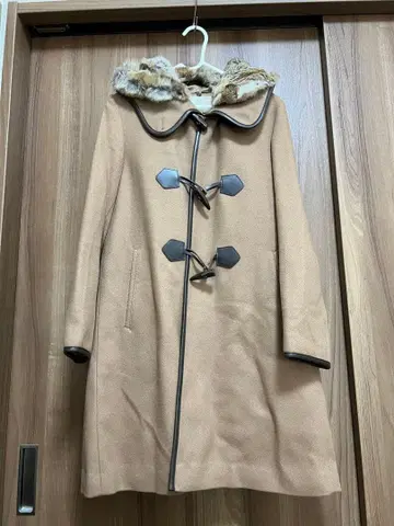 뷰티앤유스 베이지 더플 코트 M 사이즈