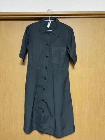 MHL 차콜 반팔 셔츠 원피스 사이즈 II