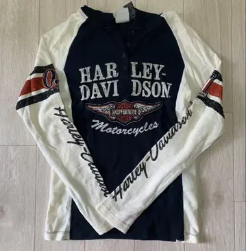 새상품급 HARLEY-DAVIDSON 후드 부착 긴팔 T셔츠