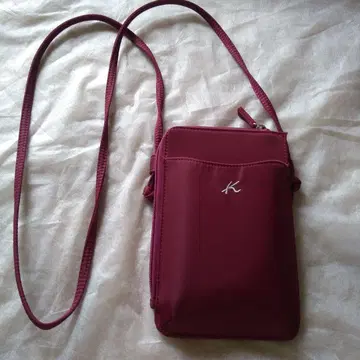 키타무라 와인 레드 숄더백