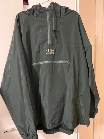 UMBRO 그린 풀오버 나일론 자켓