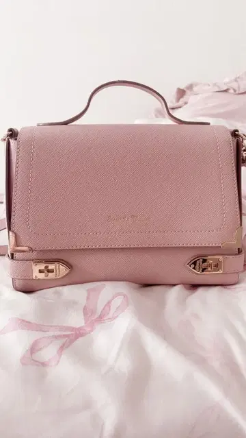 사만다 타바사 에일 숄더백 핑크 베이지 [ 가격 인하 ]