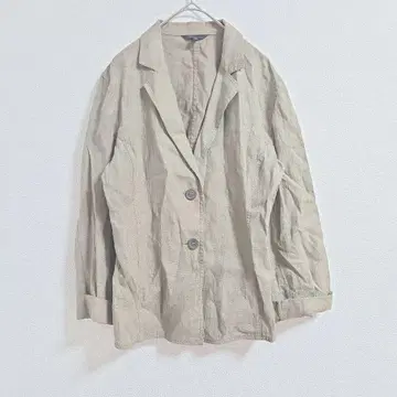 KRIZIA 크리치아 린넨 자켓 카키 이탈리아제 42