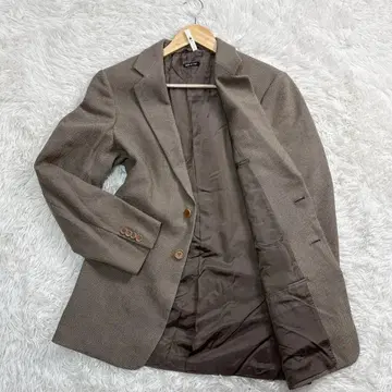 Giorgio Armani 브라운 트위드 테일러드 자켓 M 상당