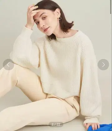 BEAUTY&YOUTH 크루넥 숏 니트 풀오버