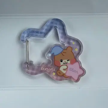 zeroni 로손 아크릴 카라비너 키링 binini