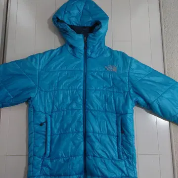 THE NORTH FACE 후드 부착 다운 코트 S 파랑