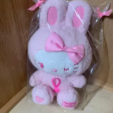 레어 핑크 리본 x 헬로키티 봉제 인형