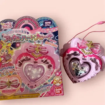 BANDAI 아이돌 하트 브로치 핑크