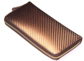 새상품 배송비 포함 본 카본 가죽 소가죽 남녀 공용 라운드 롱 지갑 BZ