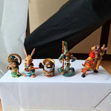 고양이 약사여래와 십이지신 마스코트 피규어 5체 세트 컴플리트