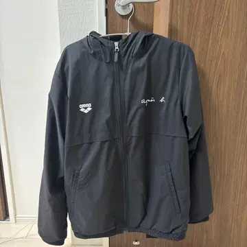 arena 풀 지퍼 자켓 블랙