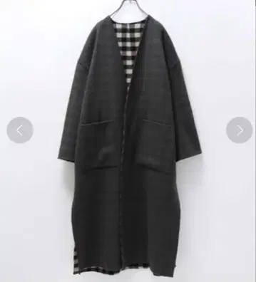 JEANASIS 리버서블 노카라 롱 코트 당일 발송