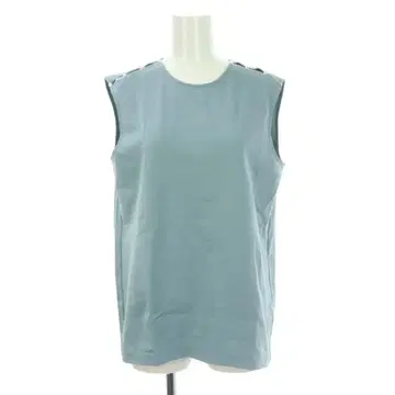 택 포함 미사용 새상품 르쉘블루 펄 디테일 슬리브리스 T