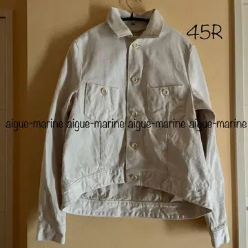 45R 변형 데님 자켓 G 화이트 사이즈 3