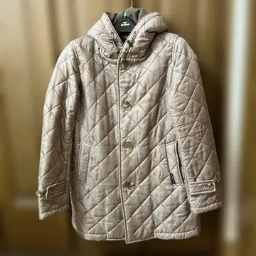 THE SMOCK SHOP 퀼팅 자켓 후드 부착