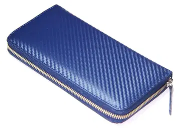 새상품 배송비 포함 본 카본 가죽 소가죽 남녀 공용 라운드 롱 지갑 NV