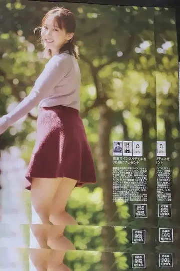 최신호 플래시 다나카 미쿠 폴라로이드 선물 응모권 6장