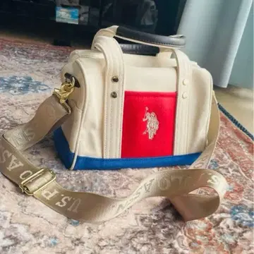 [ 새상품급 ] US Polo Assn. 숄더백 아이보리/레드/블루