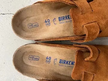 BIRKENSTOCK Boston 스웨이드 브라운 40