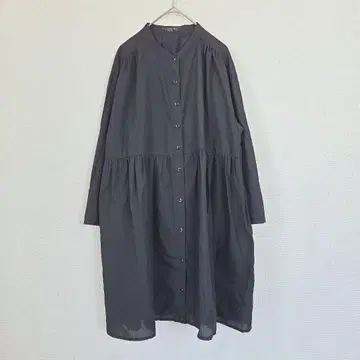 HONEYSUCKLE ROSE 셔츠 원피스 M 블랙 긴팔 루즈핏