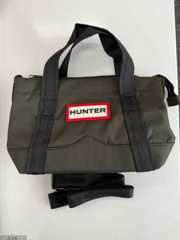 연휴 중 가격 헌터 미니 토트백 개봉 완료 미사용품 올리브