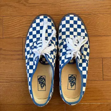 Vans 블루 화이트 체커 스니커즈