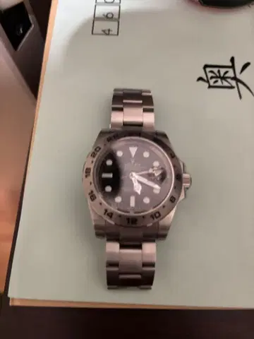 자동 와인딩 스포츠 워치 블랙 다이얼