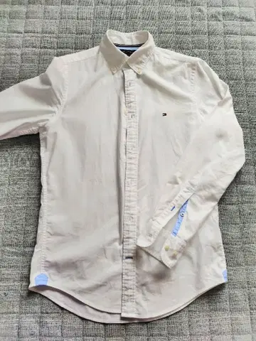 TOMMY HILFIGER 스트레치 옥스퍼드 셔츠 (화이트)