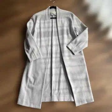 유나이티드 애로우즈 노카라 롱 코트 라벤더