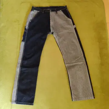 [ 코지마 진즈 ] 페인터 팬츠 스트라이프 데님 W34