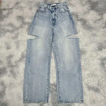 moussy THIGH SLIT LOOSE STRAIGHT 24인치