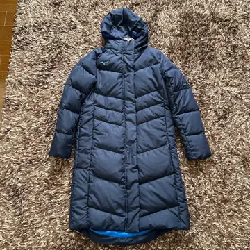 미즈노 네이비 다운 벤치 코트