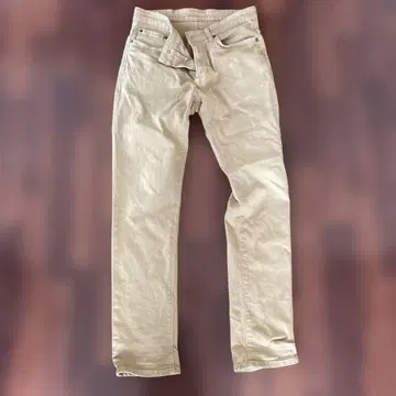 EDWIN 베이지 슬림핏 데님 팬츠