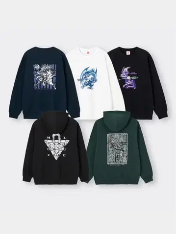 유희왕 x GU 25th 기념 맨투맨 박스 Yu-Gi-Oh!+X