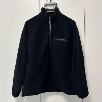 UNIQLO 오버 사이즈 하프 지퍼 풀오버 블랙 M