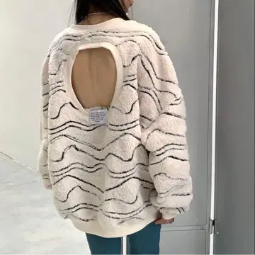 sunset garden 백 오픈 보아 풀오버