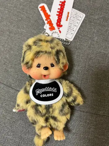 새상품 몬치치 COLORS 표범 무늬 마스코트 키체인