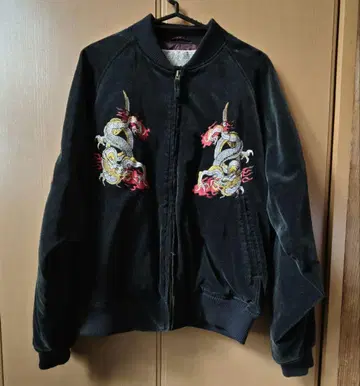 AVIREX 소베니어 재킷 스카잔 벨벳