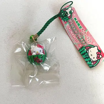 지역 한정 키티 구마모토 한정 모자 수박 뿌리끈 스트랩 2004년