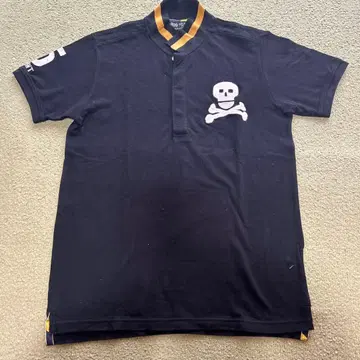 빔즈 하트 피케 셔츠 해골 블랙 y2k