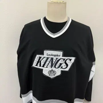 로스앤젤레스 킹스 NHL 게임 셔츠 블랙 하키 셔츠 L-30