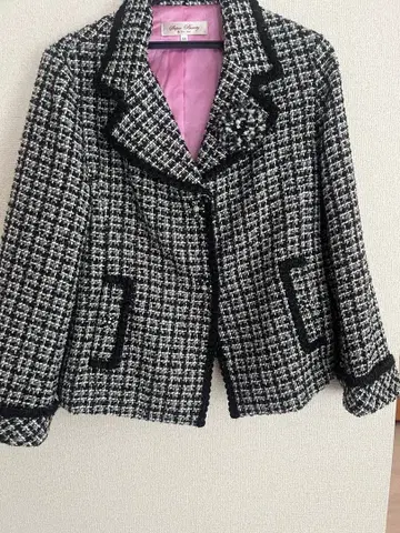 슈퍼 뷰티 라메 트위드 자켓