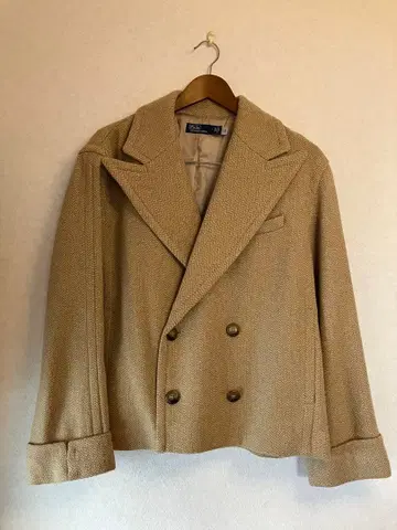 [ 폴로 랄프 로렌 ] 박시 핏 헤링본 폴로 코트