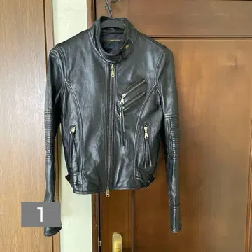 가죽 자켓 블랙 라이더스 양가죽 더블 지퍼