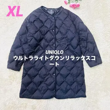 단종품 레어 UNIQLO 유니클로 울트라 라이트 다운 릴랙스 코트 블랙